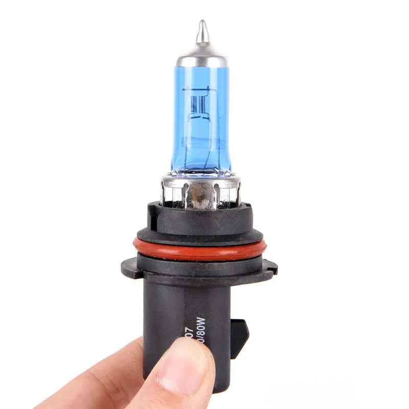 2pcs 12V 100/80W HB5 9007 Super White Car Dark Blue Glass Halogen Lamps Automotive Bulbs Headlights