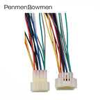 1 Set 2 3 4 6 8 9 16 Pin Auto Throttle Speed Regulation Switch Electrical Cable Connectors Female Male Wire Harness Plug