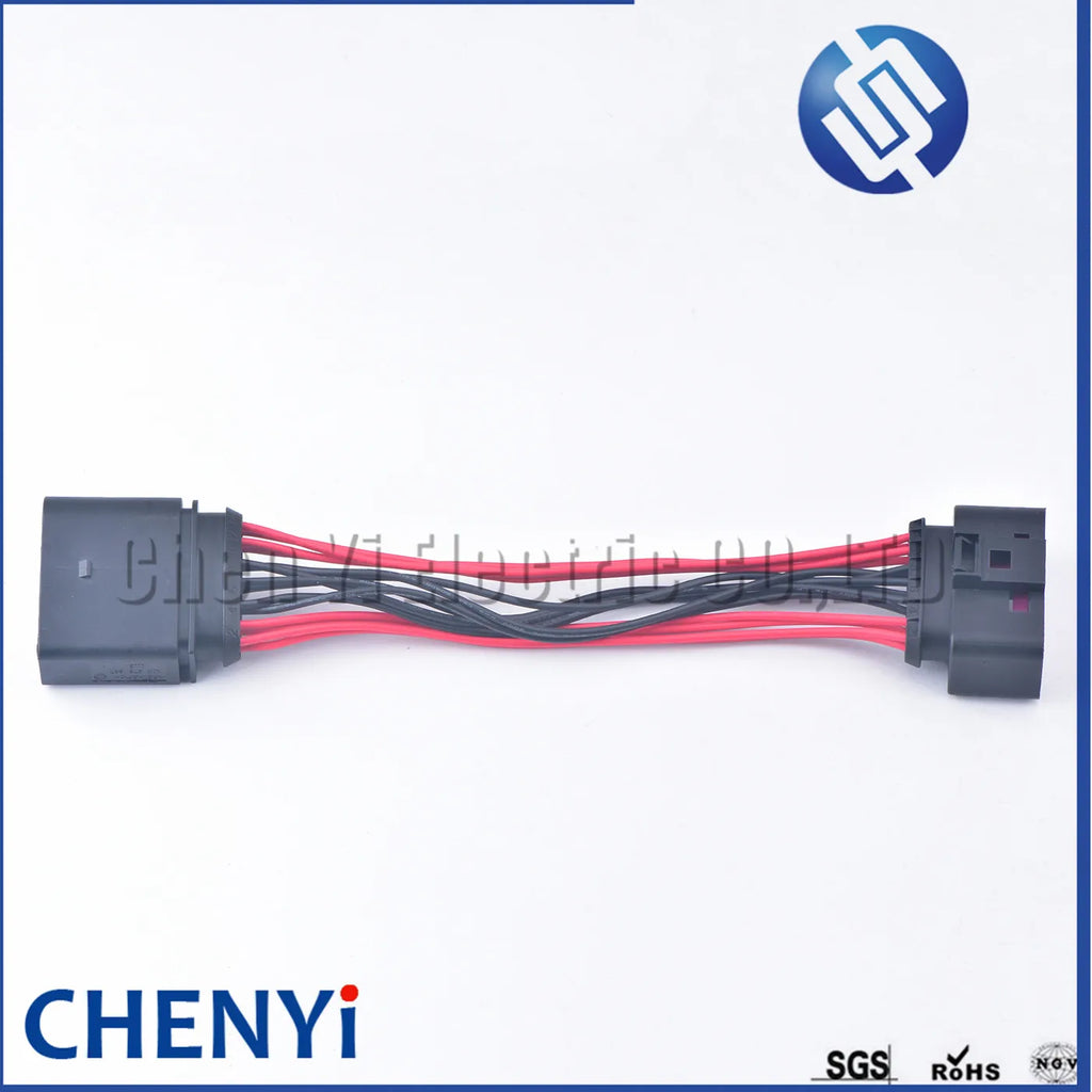 Car HID Xenon Headlight 14 pin female to 14 Pin Male Connector Adapter Pigtail 1J0973737 1J0973837 with 20cm wire Plug and play