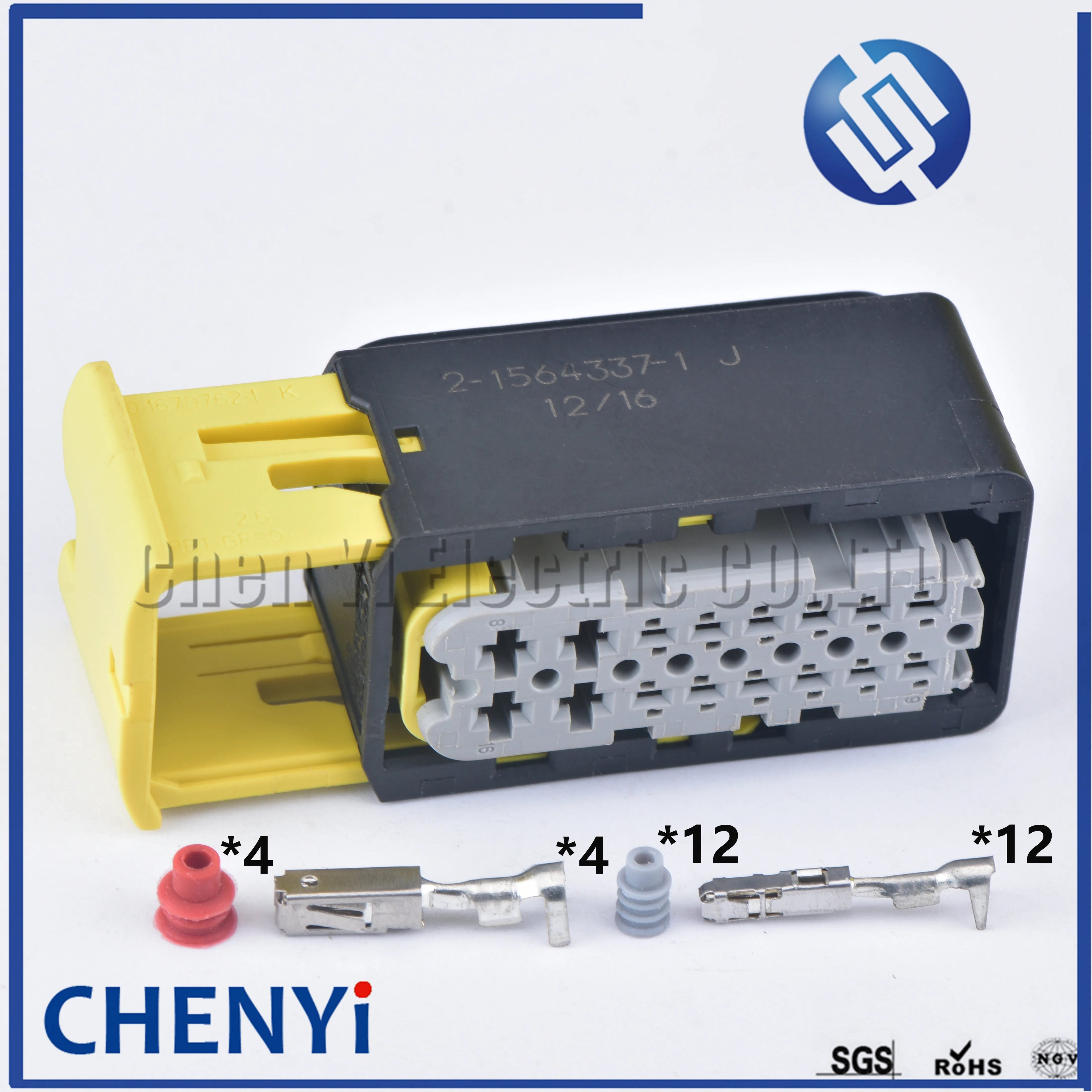 16 Pin Waterproof Automotive Connectors Wire Harness plug 2-1564337-1 2-1564528-1 2-1564529-1 For Scania ELC4 Suspension ecu