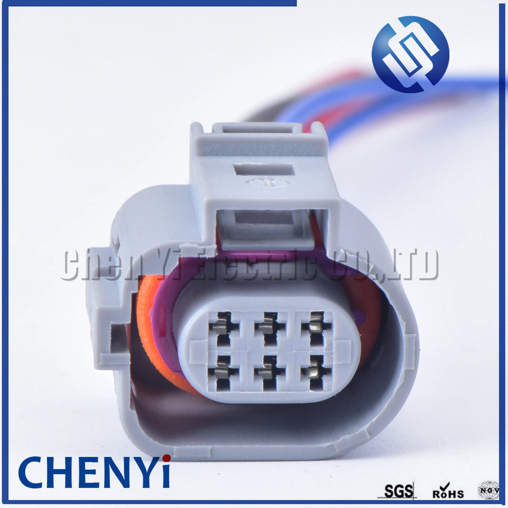 6 Pin EGR Valve Connector Plug With 15cm 18AWG Cable Wire Harness 1J0 973 713 G 1J0973713G 42121200 4G0973813B 4G0 973 813B
