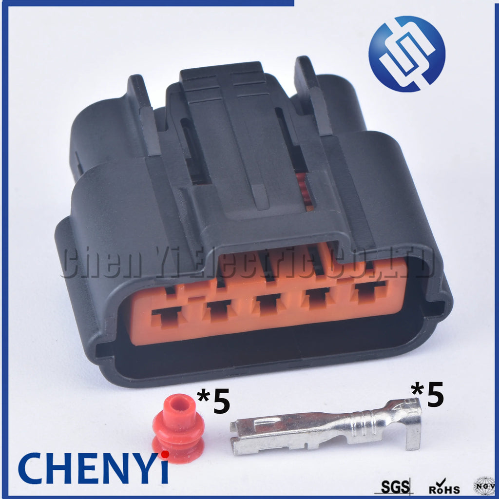 5 Pin 2.2 mm female Automotive waterproof connector, door lock module harness plug 6195-0276 For Toyota Nissan Mazda