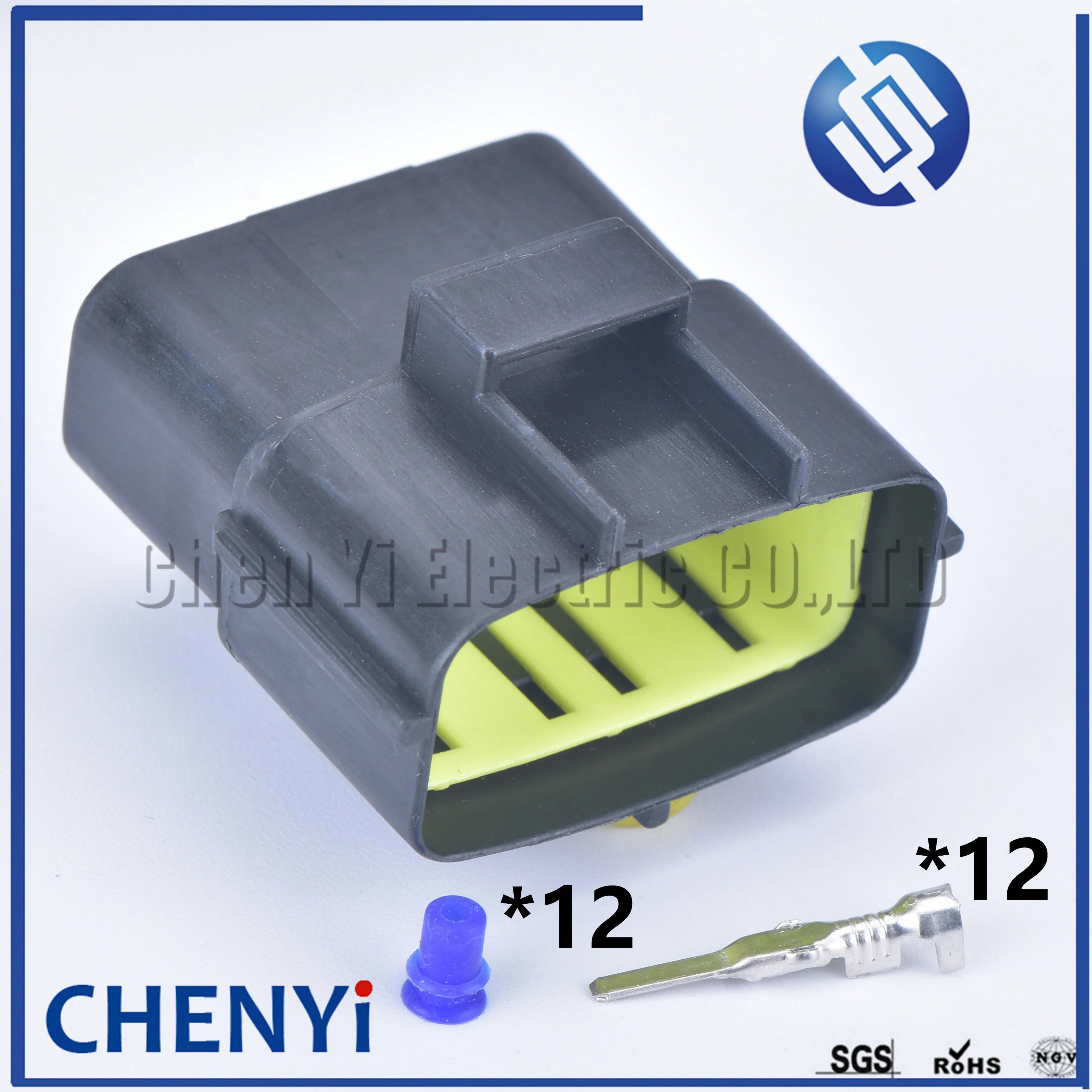 12 pin way male or female waterproof wire connector auto electrical plug conector 174661-2 174663-2 368537-1