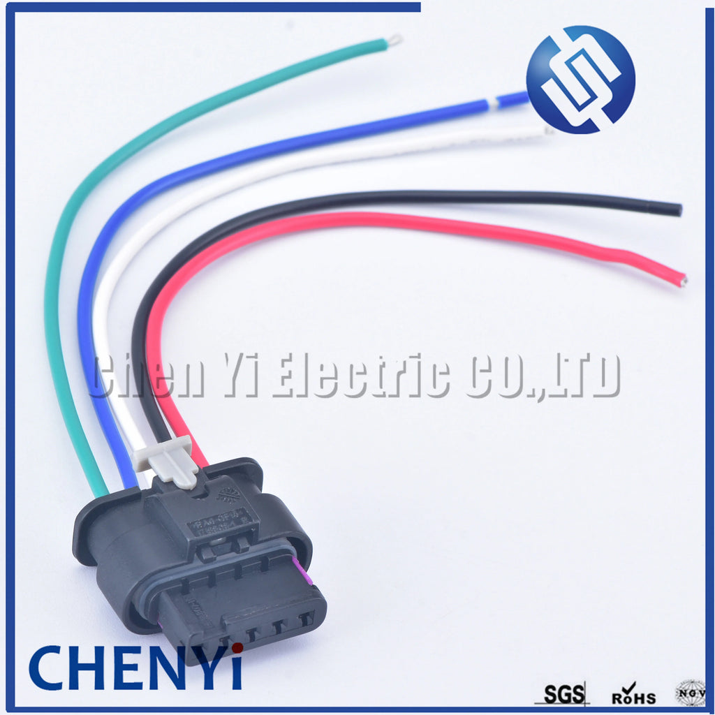 5 Pin 1-1718806-1 4F0973705 Auto Electric Connector Waterproof Mass Air Flow Meter Sensor MAF Harness plug 8K0973205
