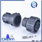 4 pin odometer speed sensor plug sealed auto connector 1-967325-1 with cable Sheath 965786-1/965783-1 For round HOWO A7