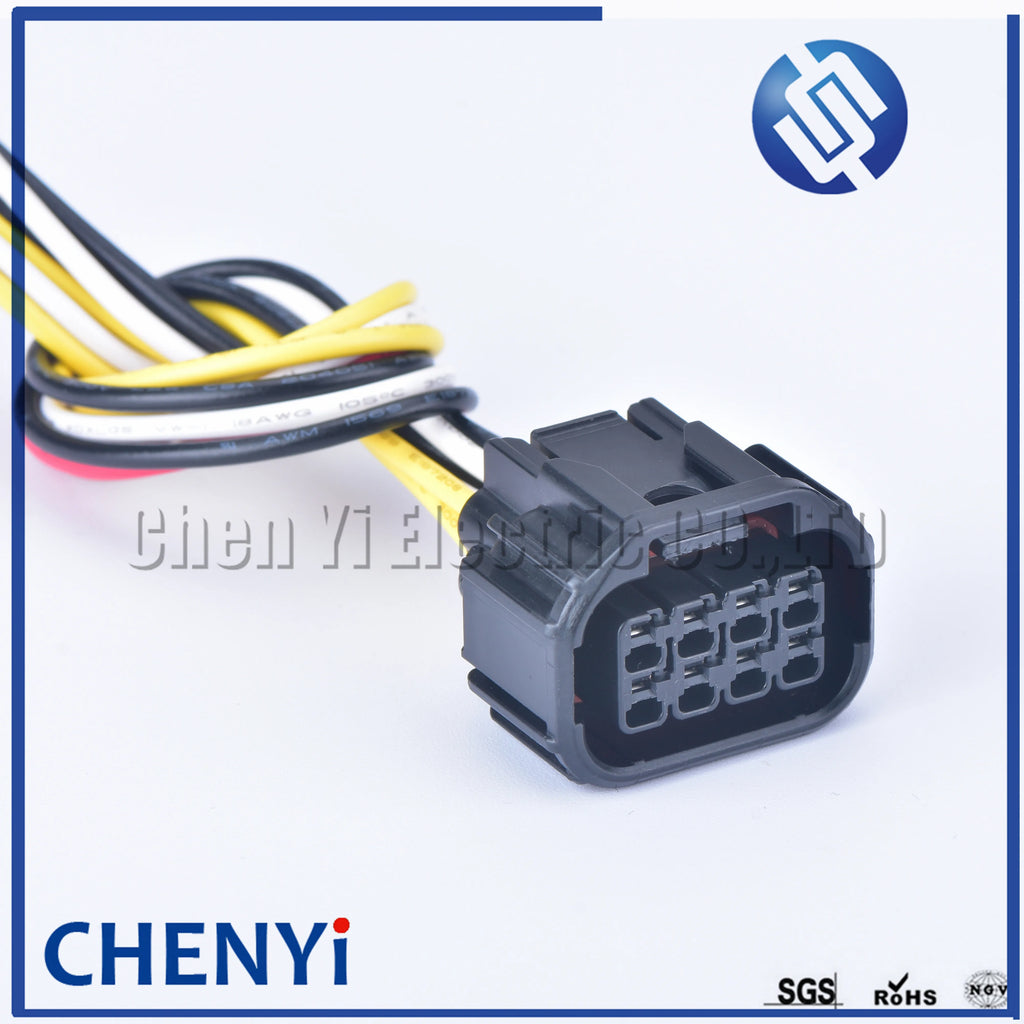 8 pins auto waterproof  connector male female LED headlight speaker plug engine harness electrical connector 6189-7423 6181-6850