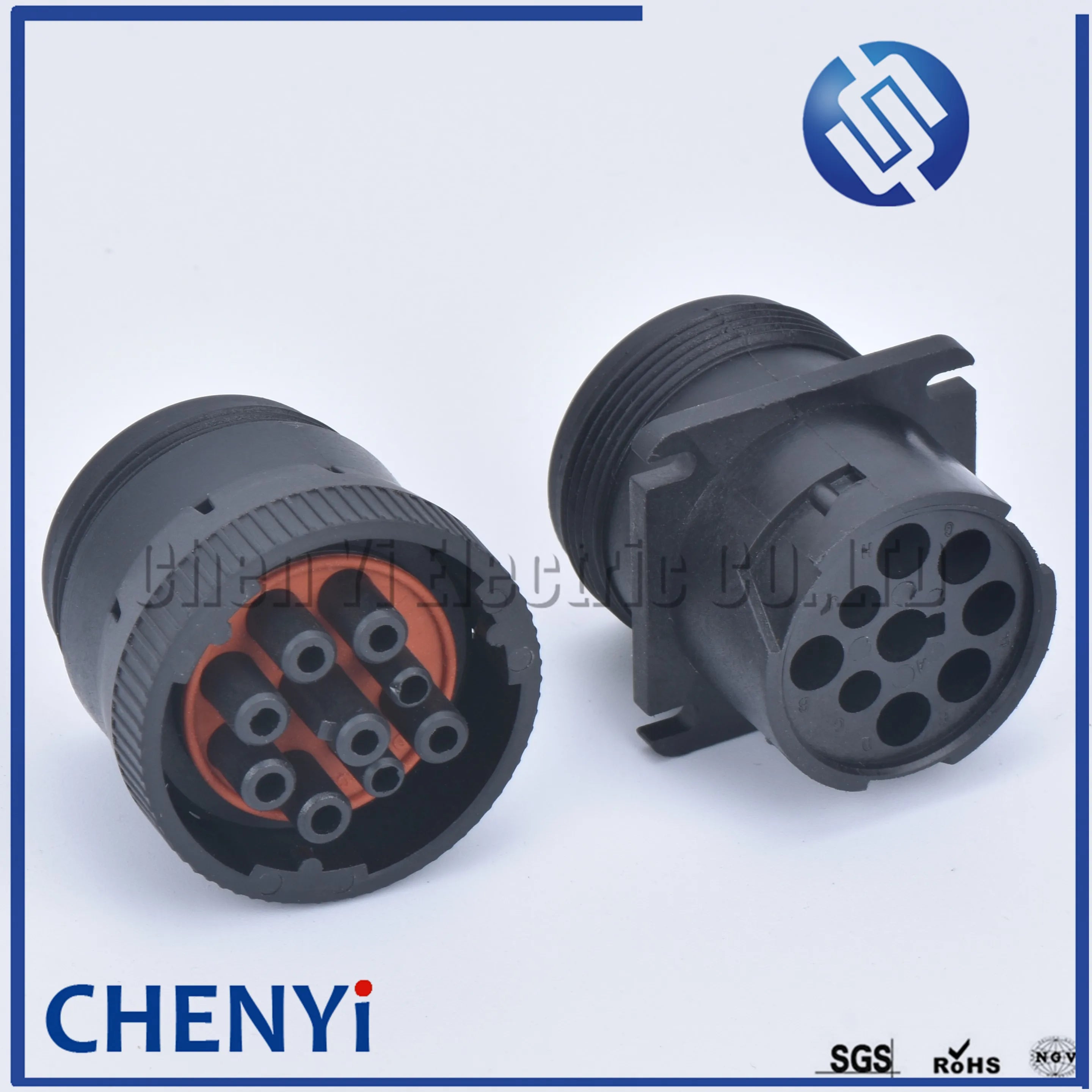 9 pin waterproof auto connector Diagnosctic Tool  circular Connector HD16-9-1939P HD16-9-1939S for Track J1939 For Deutsch