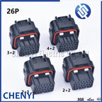 26 Pin 3-1437290-7 1473416-1 SUPERSEAL 3/4/5/6 slots electrical female or male Straight PCB wire to board connector ECU plug