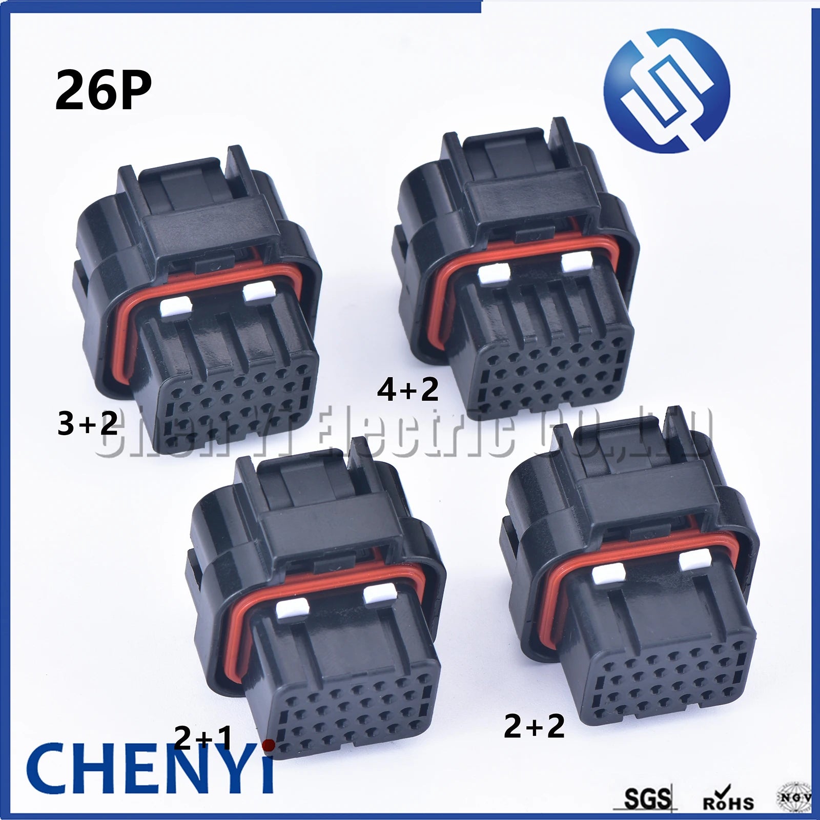 26 Pin 3-1437290-7 1473416-1 SUPERSEAL 3/4/5/6 slots electrical female or male Straight PCB wire to board connector ECU plug