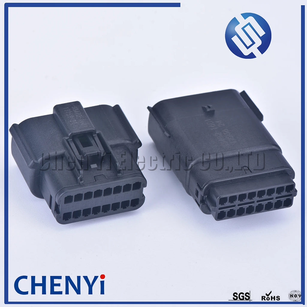 16 Pin 33472-1601 33482-1601 Headlight Socket Automotive Lamp Light Connector For Ford Focus Mondeo EDGE Fiesta 33472-1740