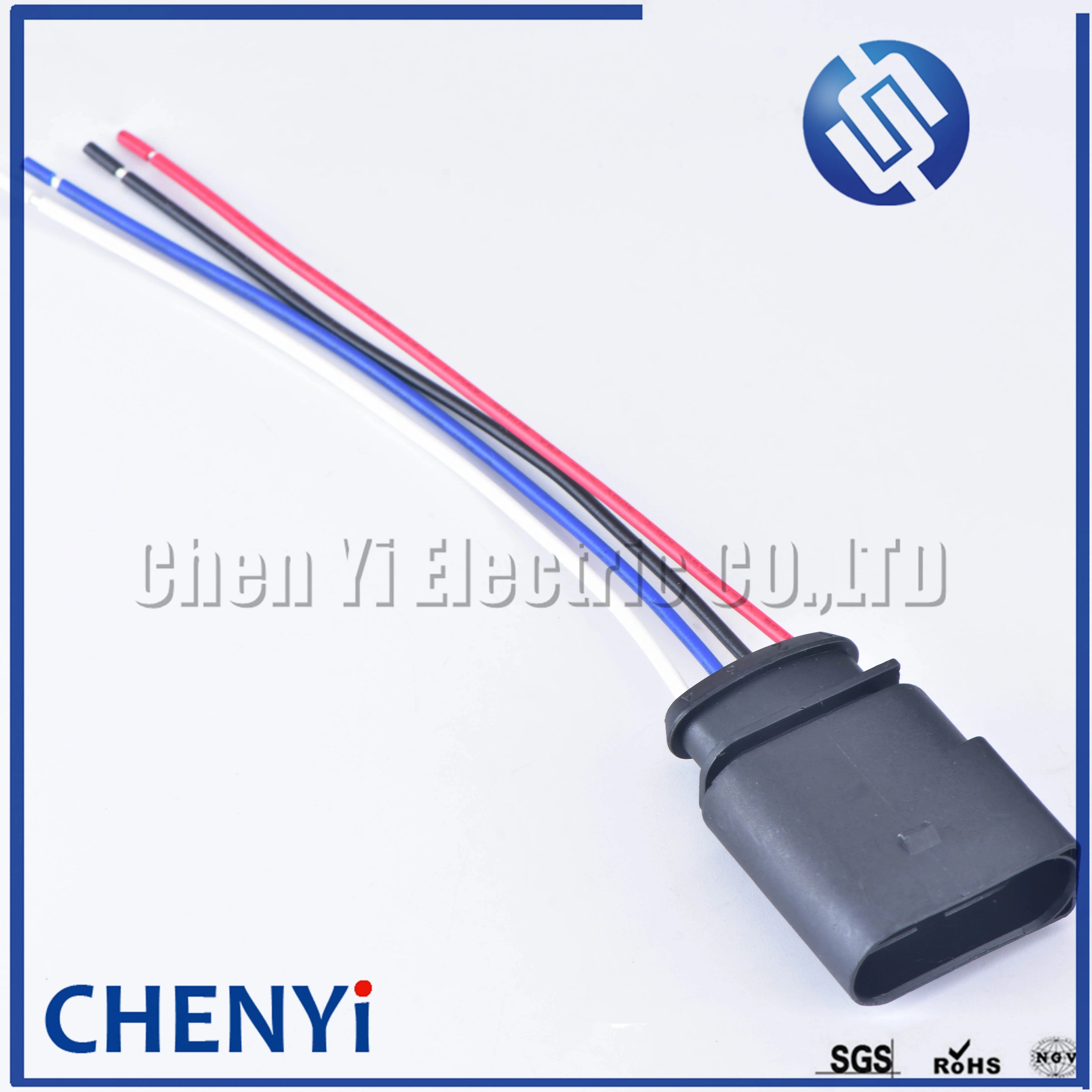 4 Pin 3.5 Waterproof connector 4B0973724 Ignition coil Extension adapter electrical wire plug 1J0973724 With harness 1J0 973 724