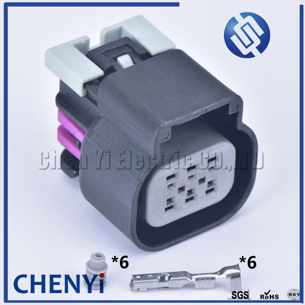 6 Pin Automotive Waterproof Connector Throttle Motor Drive wire harness Plug Socket 15355297 15418498 For BUICK Chevrolet