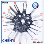18/20/38pcs Car plug Pins removal tool set connector Pin retractor pick needle harness Pin Needle ejector tool Needle retract