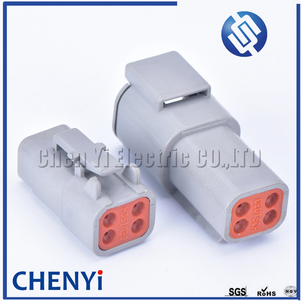 5 sets DTM 4 Pin connector DTM06-4S/DTM04-4P Male or Female Auto Waterproof Connector Automotive Sealed Plug For Deutsch