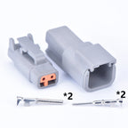 DTM connectors For Deutsch DTM06-2S 3S 4S 6S 8S/DTM04-2P 3P 4P 6P 8P 12P Male Female Waterproof Connector Automotive Sealed Plug