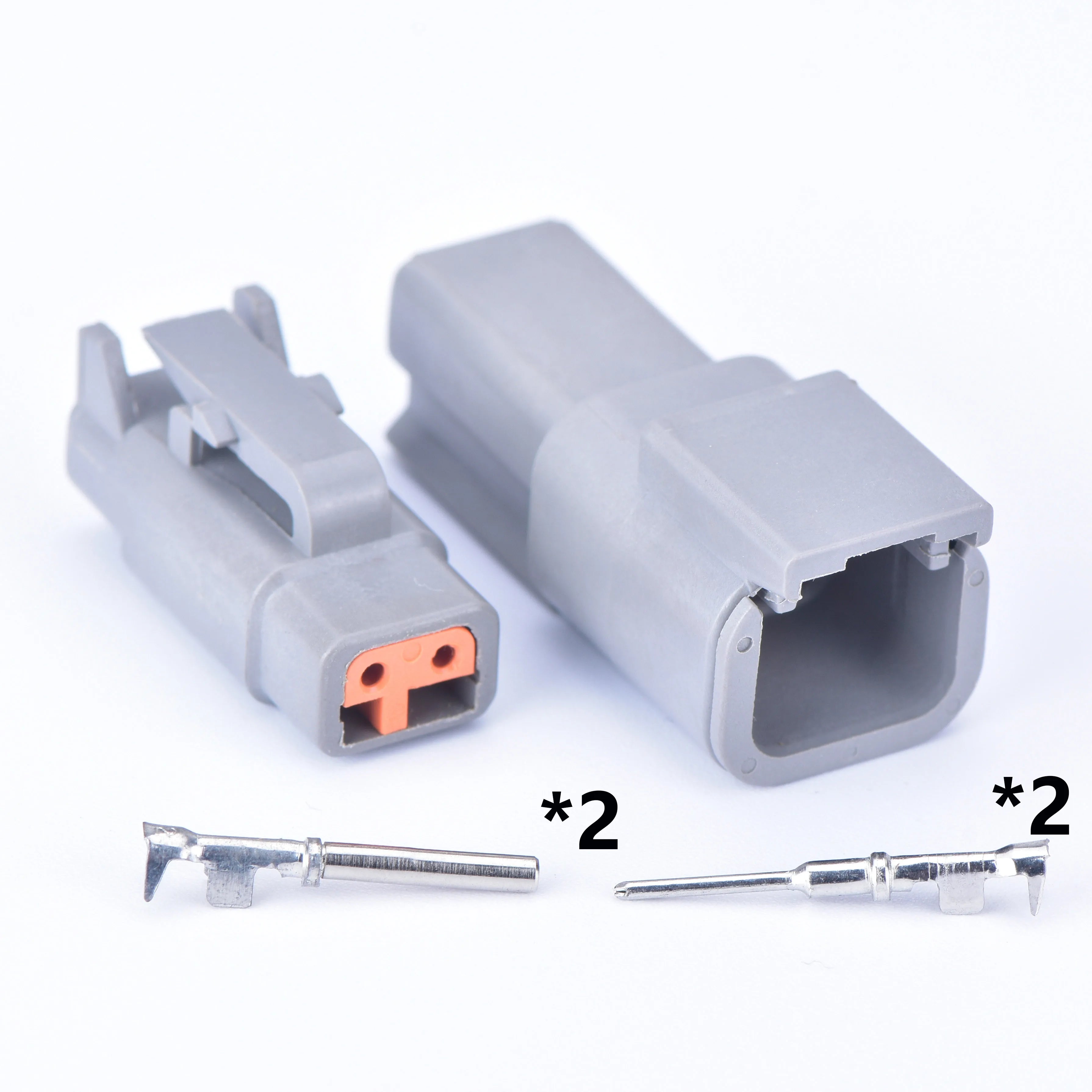 DTM connectors For Deutsch DTM06-2S 3S 4S 6S 8S/DTM04-2P 3P 4P 6P 8P 12P Male Female Waterproof Connector Automotive Sealed Plug