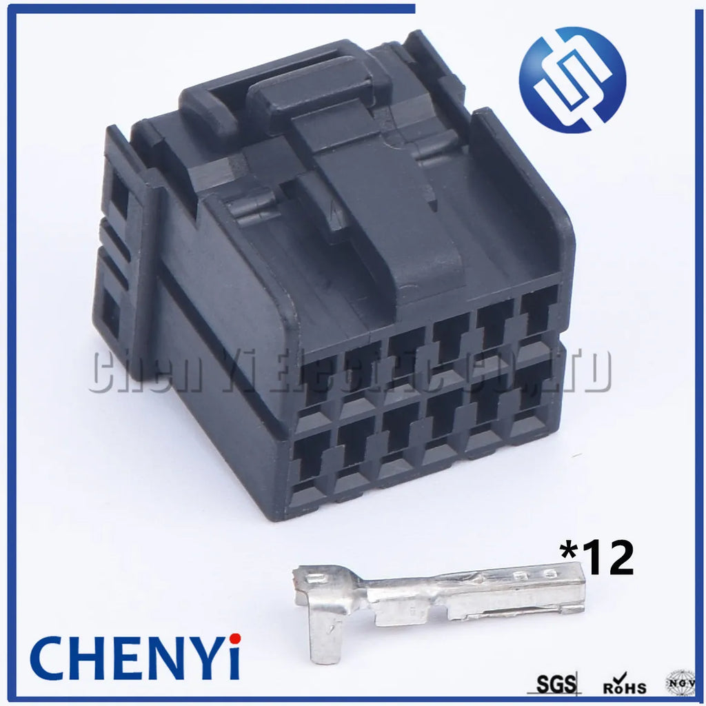 12 Pin 174058-2 174045-2 male or female Sealed black auto wire connector window lifter assembly harness plug for car motorcycle