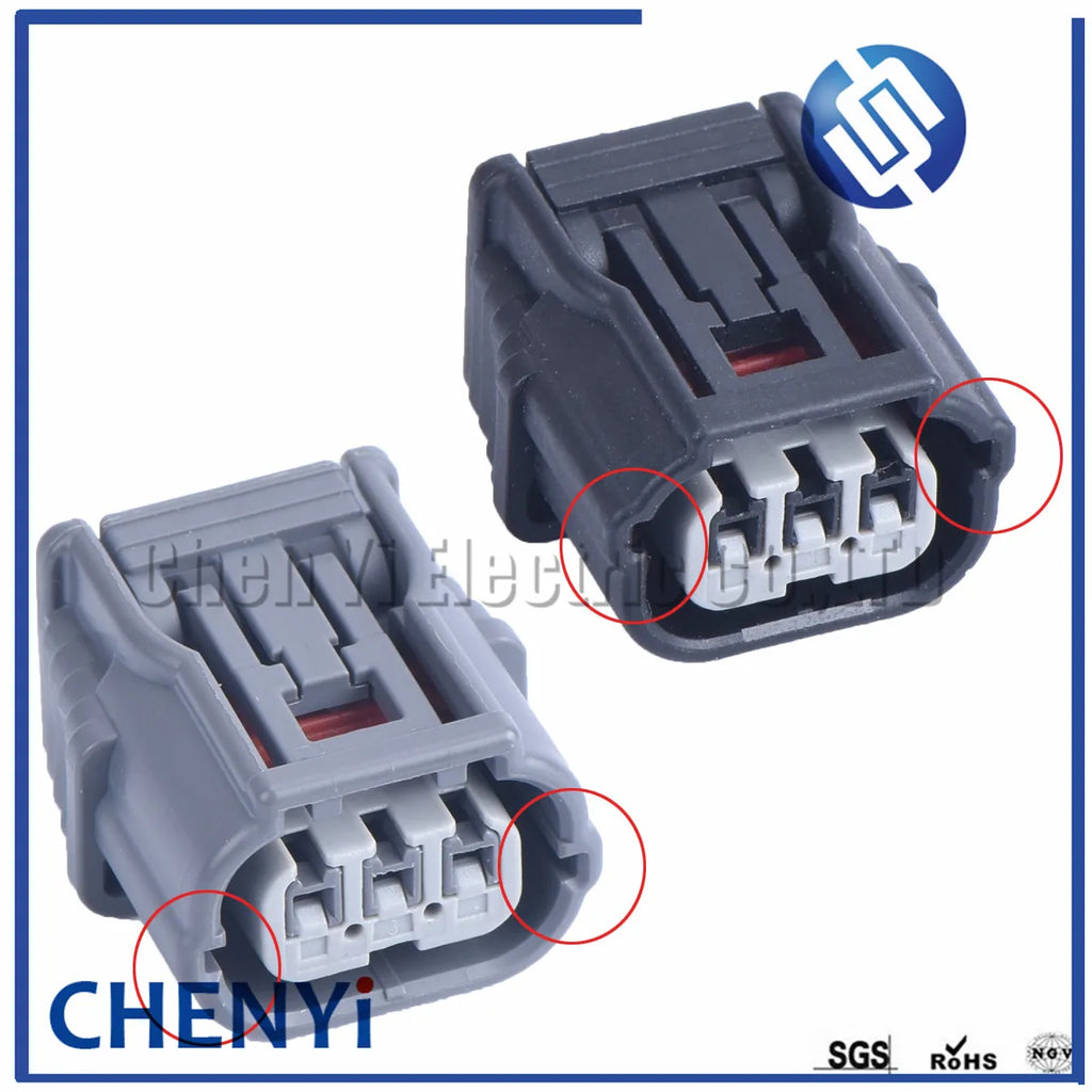 3 pin waterproof sealed connector female HX 040 Head Lamp Light Socket auto connector 6188-4775 6189-7037 For Honda