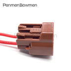 1 Set 2 Pin Car Temperature Electrical Cable Connectors Female Wire Harness Plug for Toyota Mazda 6189-0033