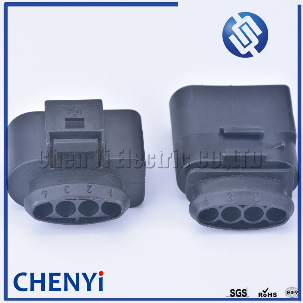 4 Pin 3.5 Automotive Waterproof connector 4B0973724 coil Extension adapter ignition coil plug 1J0973824 1J0973724 1J0 973 824