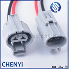 2 Pin Auto Waterproof Electronic Fan Connector Brake Booster Pump Assembly plug For Toyota Ford Focus Mazda with 12AWG wires