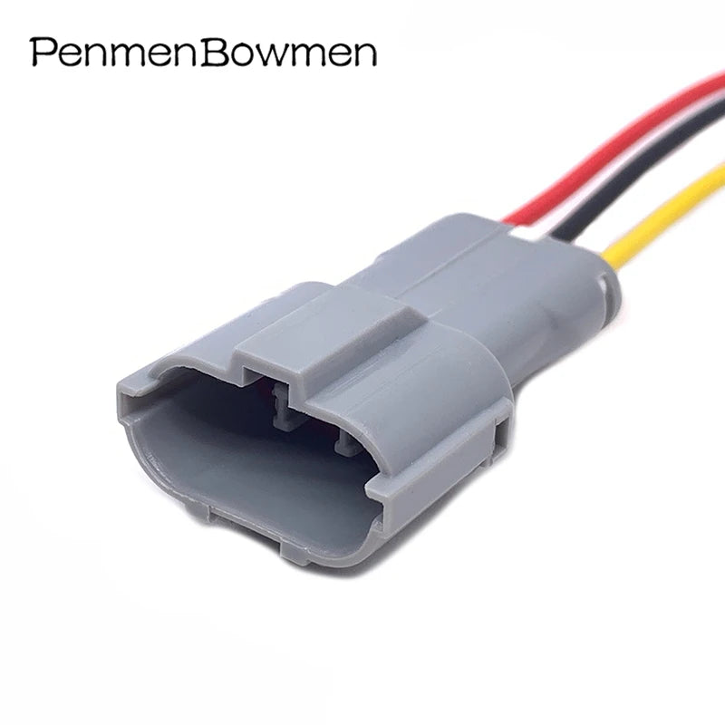 1 Set 3 Pin Car Engine Adapter Insert Spring Electrical Cable Connectors Female Male Wire Harness Plug 7222-7434-40 7123-7434-40