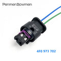 1 Set 2 Pin Auto Air Butt Electrical Cable Connectors Waterproof Female Wire Harness Plug 4F0973702 6R0973323 4H0973702A