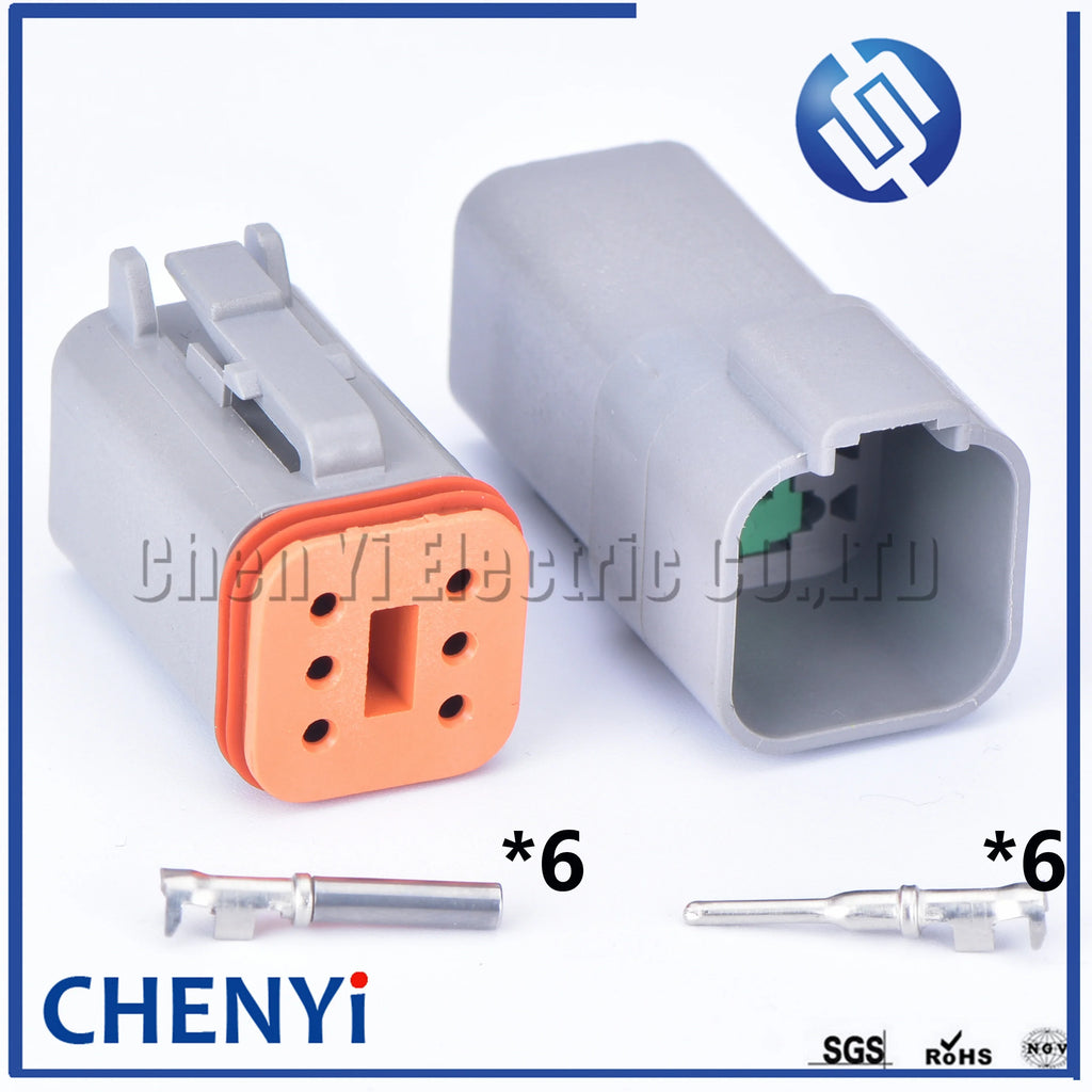 Deutsch DT connector DT06-2S/DT04-2P/DT06-3S/DT04-3P/DT06-4S/DT04-4P 6P 8P 12P Auto Waterproof Connector Automotive Sealed Plug