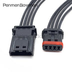 1 Set 4 Pin Auto Rearview Mirror Heating Electrical Connectors Waterproof Female Male Wire Harness Plug MX19004S51 MX19004P51
