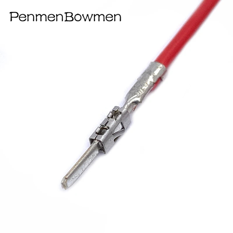 10 Pcs 1.5 mm Auto Crimp Terminal Wire Cold Crimp For License Plate Light Electrical Cable Terminals Connector 964261-2 969028-2