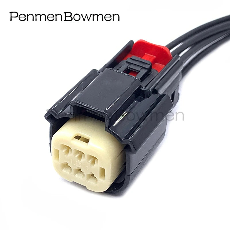 1 Set 6 Pin Auto Bumper Light Fog Electrical Cable Connectors Female Male Wire Harness Plug For Ford 33482-0601 33472-0601