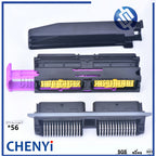 56 Pin automotive aluminum ecu enclosure box with matching male and female connector with Pin or Box 211PC562S0008