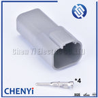 4 Pin Automotive Waterproof Connector Wire harness plug DT06-4S DT04-4P DT04-4P-L012 DT15-4P DT13-4P For Deutsch DT series