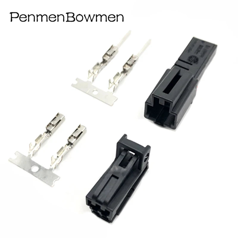 1 Set 2 Pin 4E0972575 Auto License Plate Light Plug Female Male Electronic Connector Wire Harness For 8W0971832