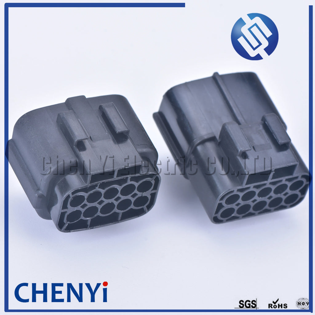 2 set 10 pin way male or female waterproof wire connector auto electrical plug conector 174655-2 174656-7