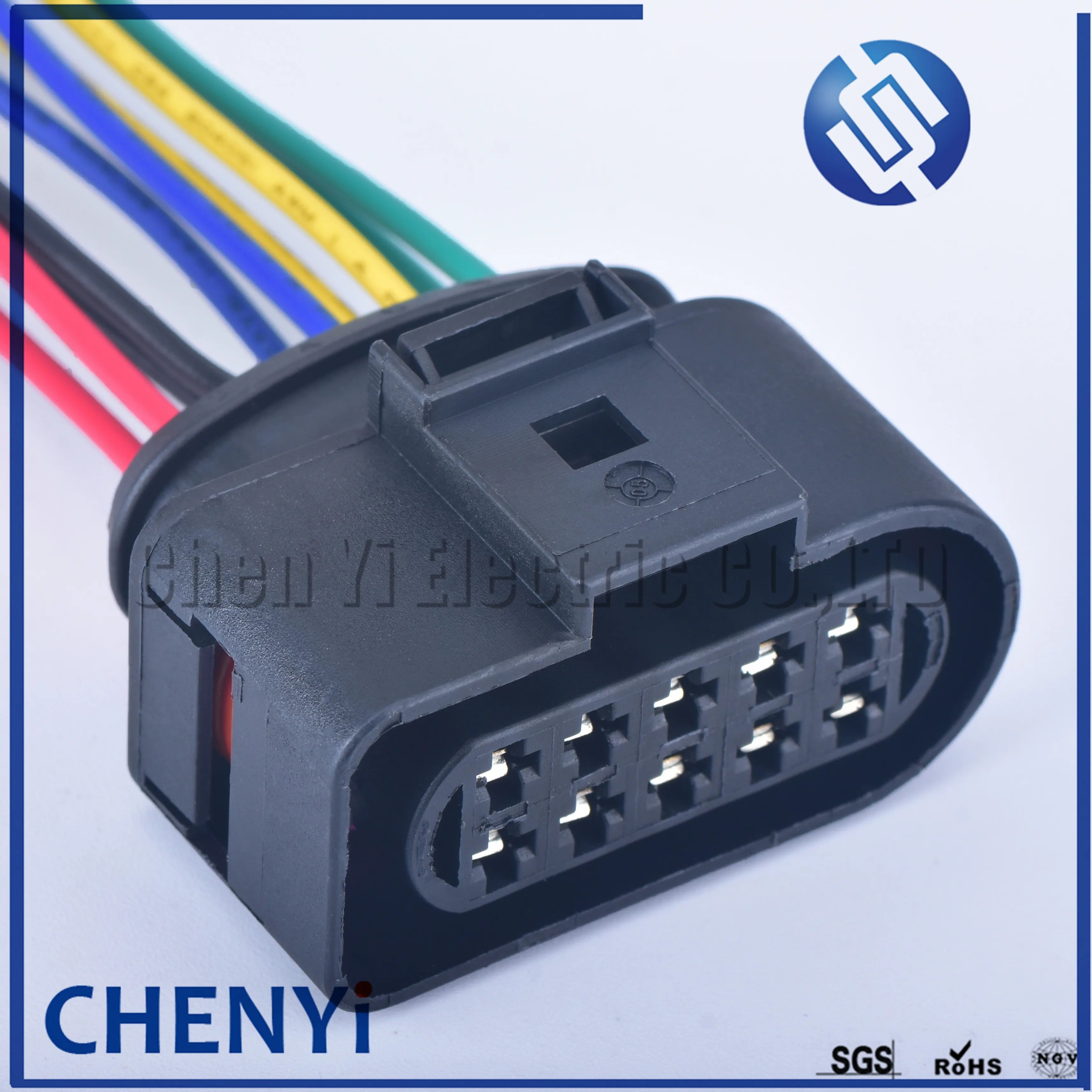 10 Pin 3.5mm Auto waterproof connector 1J0973735 Temp Sensor Plug Deflation Valve halogen headlights Plug 6R0973735 with wire