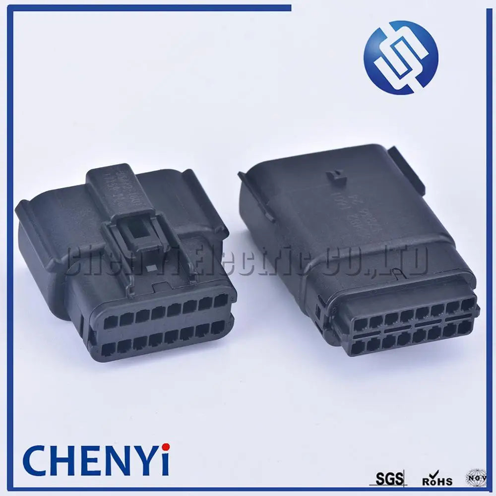 16 Pin 33472-1601 33482-1601 Headlight Socket Automotive Lamp Light Connector For Ford Focus Mondeo EDGE Fiesta 33472-1740