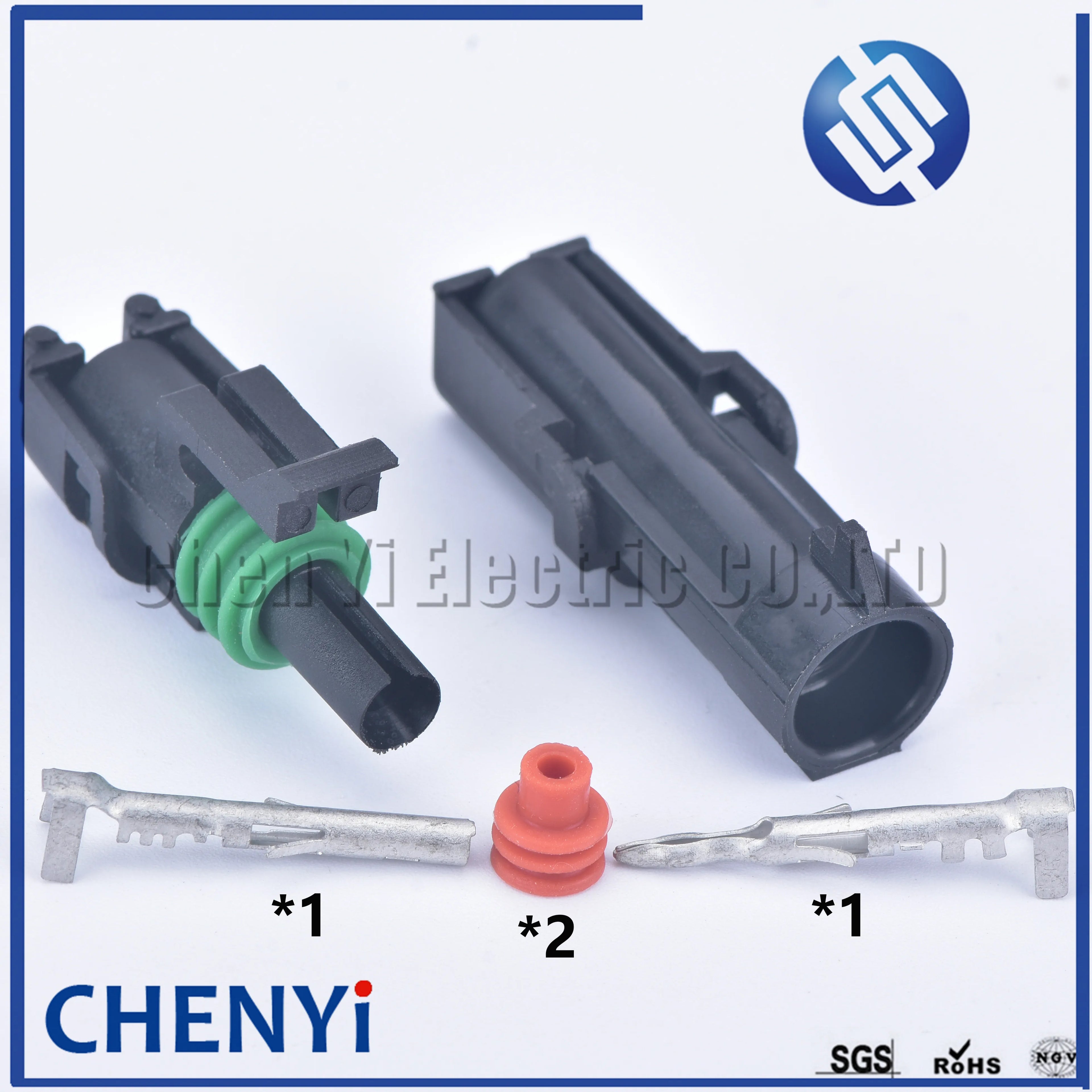 1 pin 2.5 mm Series Car Auto Wire connector Female or Male Weather Pack Electrical Plug 12015791 12010996