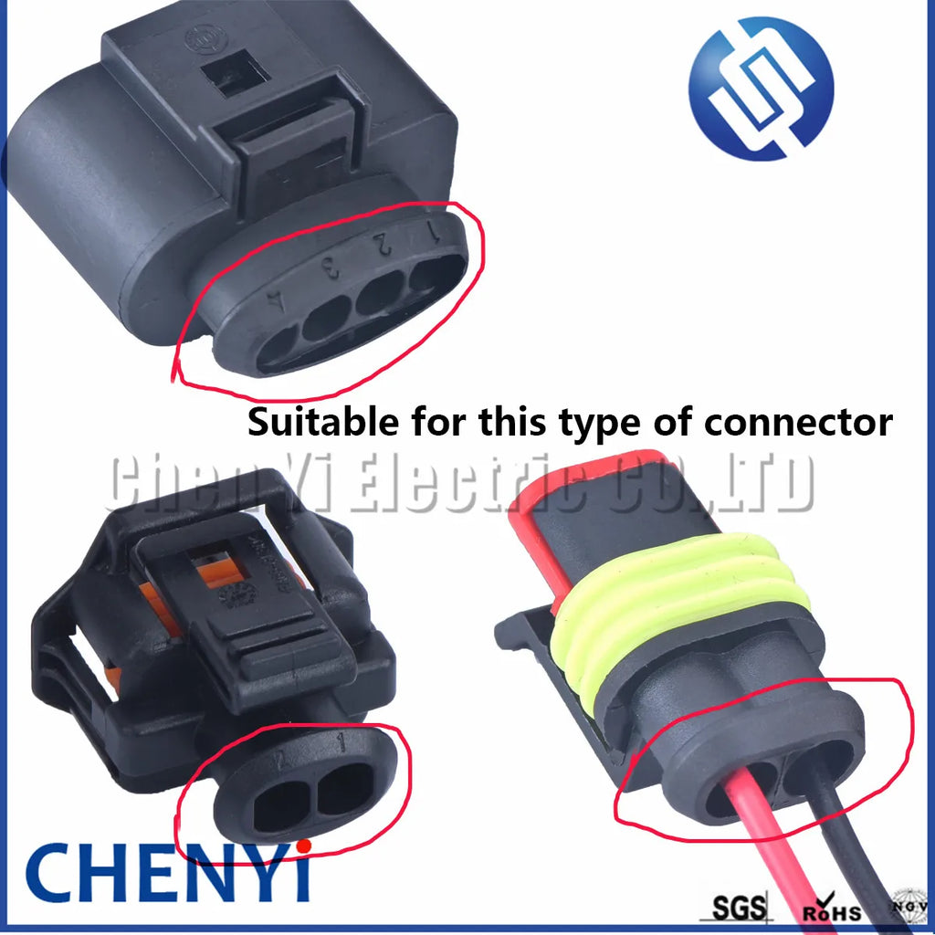 5 Pcs 2 3 4 5 6 7 8 Pins Waterproof Automotive Wire Connector Cover Rubber dustproof silicone sleeve For Connector plug Socket