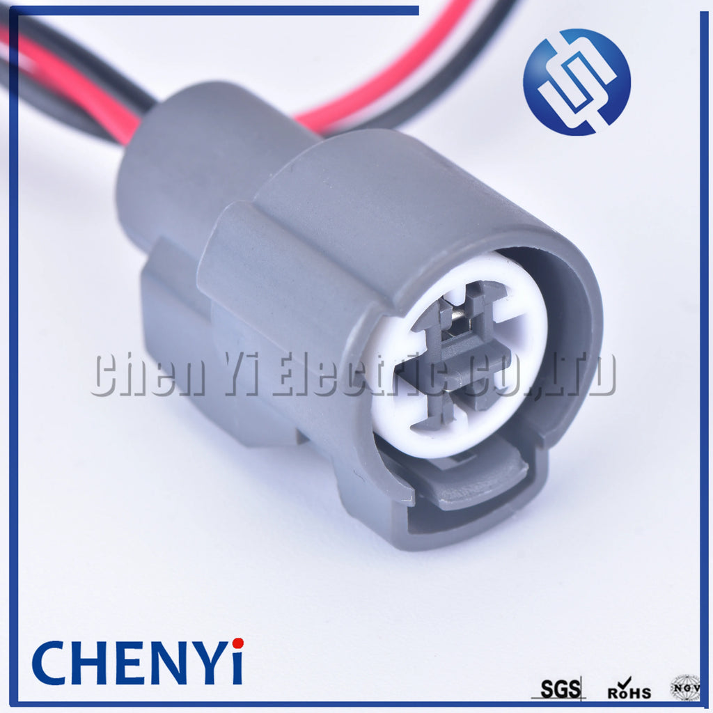 1 pcs 2 Pin 6189-0156 Oil Pressure Switch Knock Sensor Cooling Fluid Sensor Connector For Honda Civic Acura VTEC with 15cm 20AWG