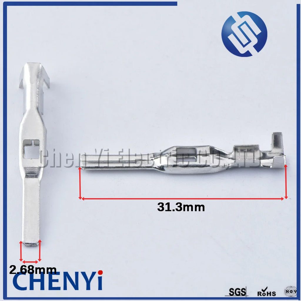50 pcs auto wire terminal female male for elcetric connector G449 crimp loose pins loose terminals DJ626B-2.8×0.8B for 54201411