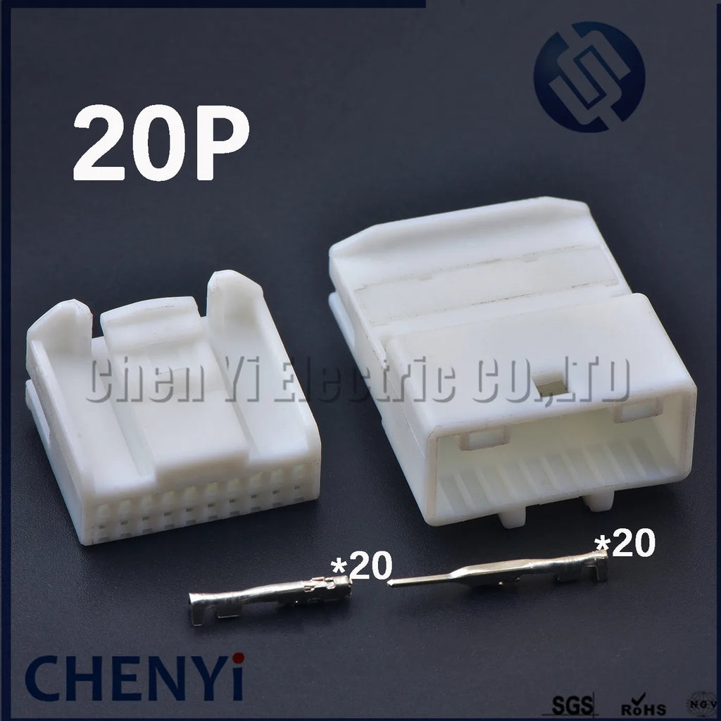 20 Pin Auto Car CD Player Wire Connector Audio vehicle central control Cable plug Socket 1473750-1 1473807-1 For Toyota Nissan