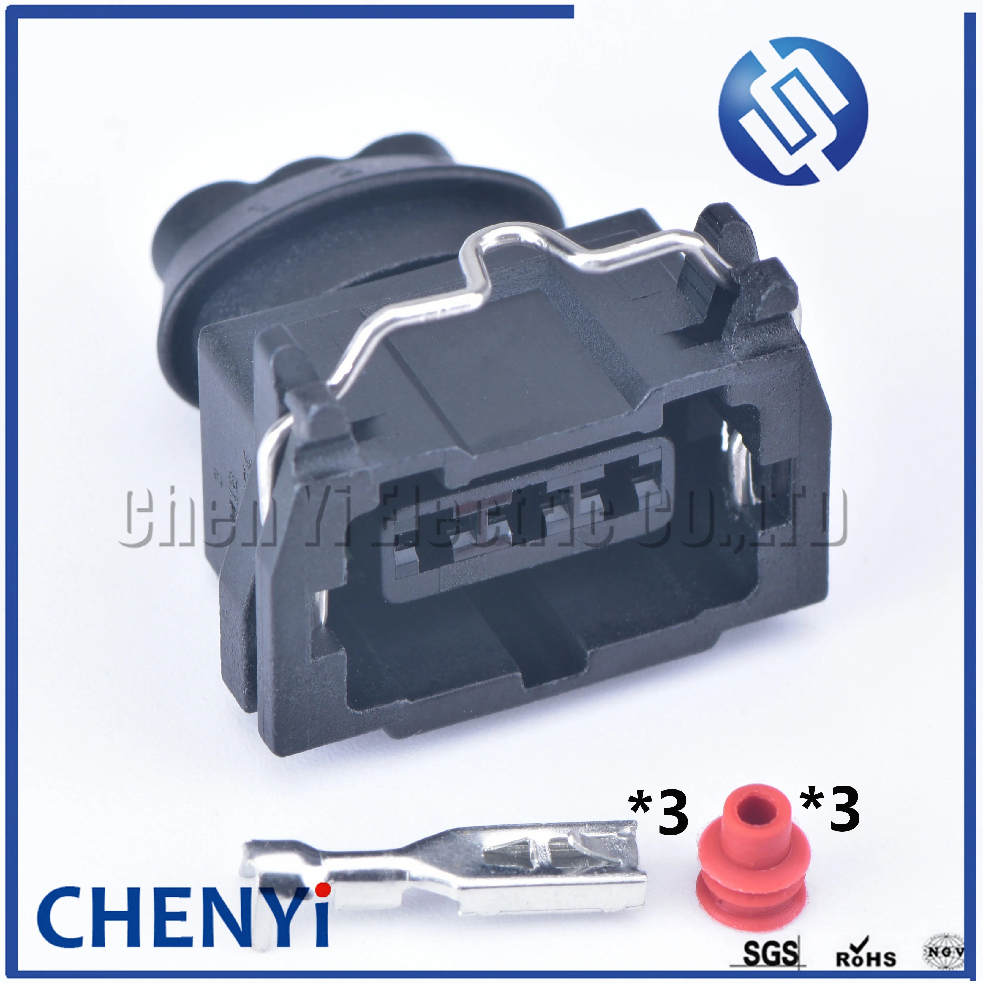 3 Pin female wire harness cable sealed connector Automotive waterproof connector fuel Injector plug Car light plug