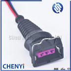 3 Pin auto waterproof wire harness plug Crankshaft camshaft position sensor plug EV1 fuel Injector Connector 443906233 443906247