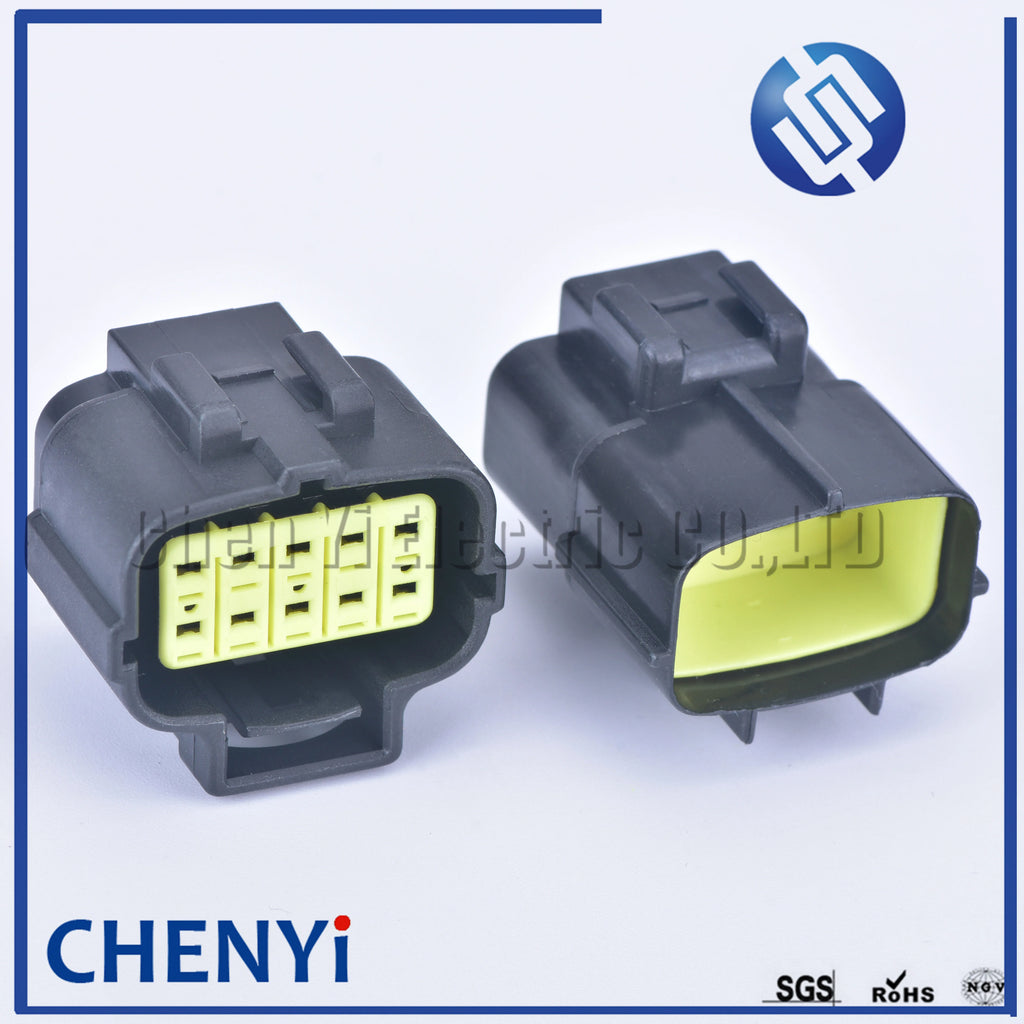 2 set 10 pin way male or female waterproof wire connector auto electrical plug conector 174655-2 174656-7