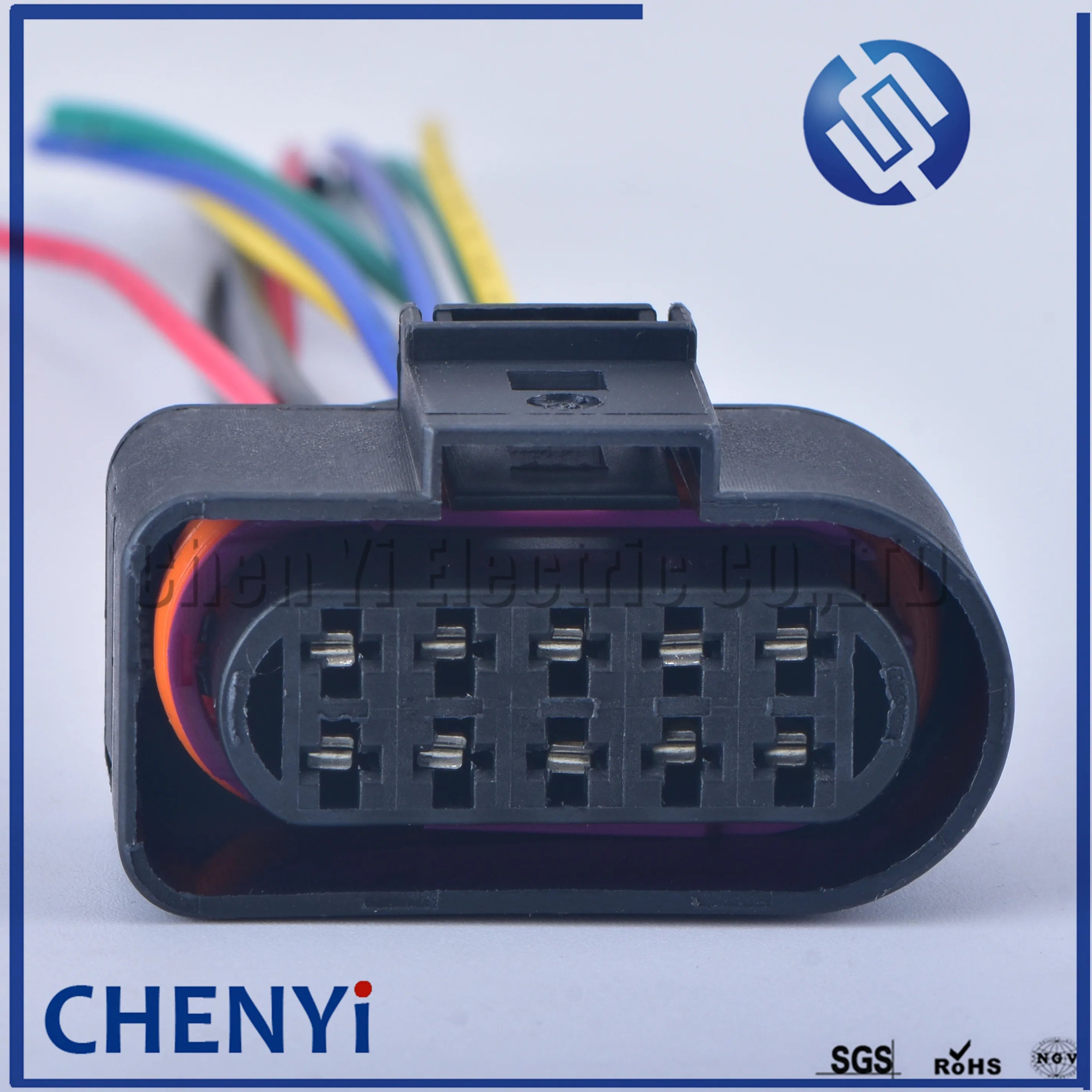 10 Pin 3.5mm Auto waterproof connector 1J0973735 Temp Sensor Plug Deflation Valve halogen headlights Plug 6R0973735 with wire