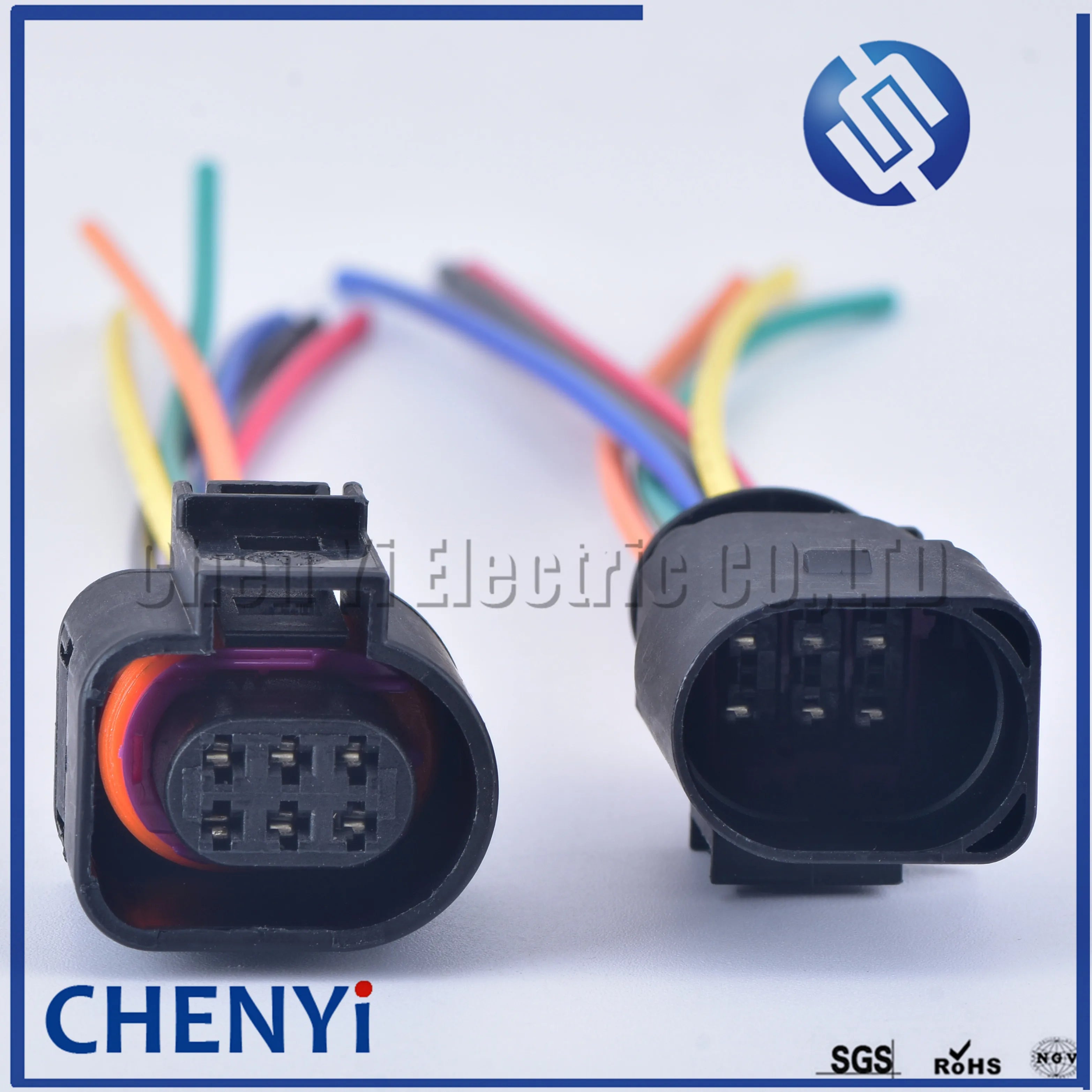 6 Pin 42121700 3B0973813 1J0973713 1.5mm Auto Temp sensor Reversing Radar Throttle Plug 1J0 973 713 with wires