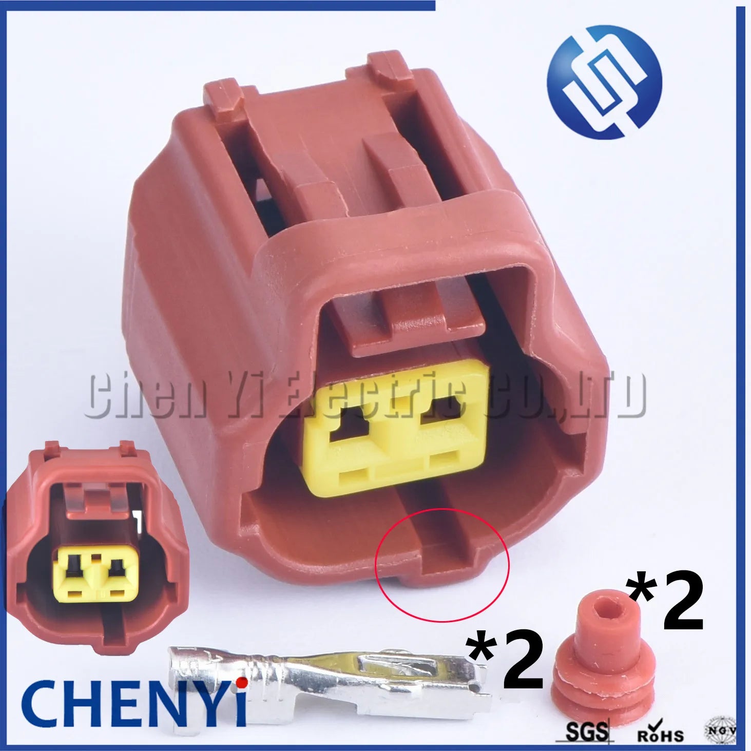 2 set 2 Pin 1.8 auto waterproof connector Coolant Temperature Sensor Socket plug 178390-1 178390-2 178390-3 178392-2 184000-1