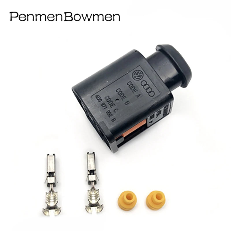 1 Set 2 Pin Car 4D0971992B Alternator Pigtail Plug Wiring Harness Electrical Cable Connectors For Golf Polo Passat A4 Skoda