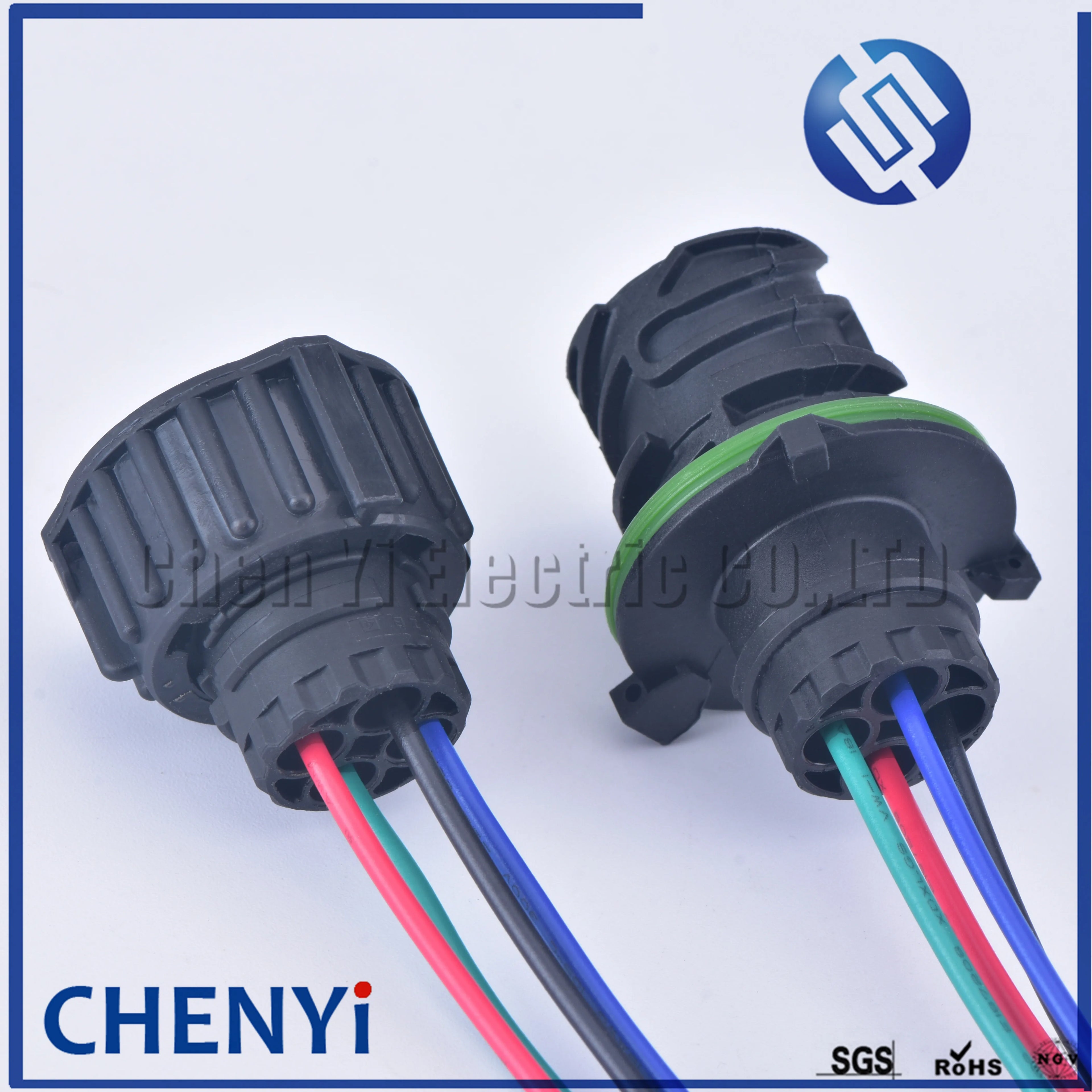 4 Pin 2.5mm round A7 odometer speed sensor plug Auto waterproof connector 1-967402-1 1-967325-1 with 15cm 18AWG cable For HOWO